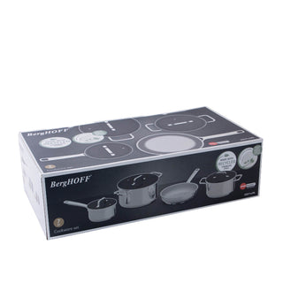BergHOFF Batteria di Pentole 7 Pezzi Helix in Acciaio Inox