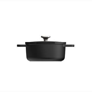 BergHOFF Casseruola Bassa Antiaderente con Coperchio D24 cm Leo Phantom
