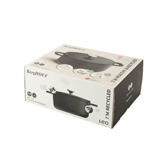 BergHOFF Casseruola Grande Antiaderente con Coperchio D28 cm Leo Phantom