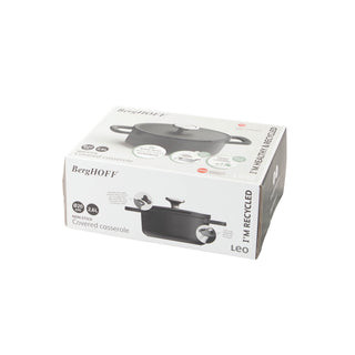BergHOFF Casseruola Antiaderente con Coperchio D20 cm Leo Phantom