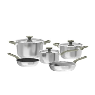 BergHOFF Batteria di Pentole 8 Pezzi Bolt in Acciaio Inox