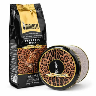 Bialetti Caffè Macinato Perfetto Moka Audace con Barattolo