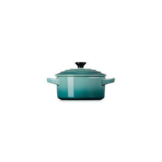 Le Creuset Mini Cocotte Rotonda in Gres Vetrificato 10 cm Blu Riviera