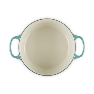 Le Creuset Cocotte Rotonda Evolution in Ghisa Vetrificata 24 cm Blu Riviera