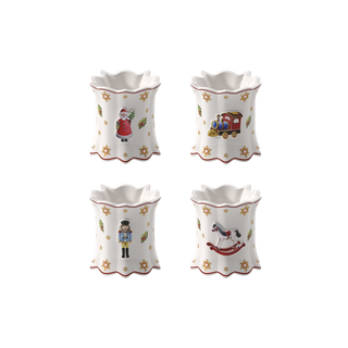 Villeroy & Boch Toy's Delight Set 4 Portatovaglioli in Porcellana