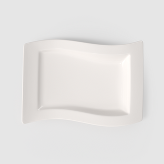 Villeroy & Boch Piatto Gourmet New Wave 33x24 cm in Porcellana Bianca