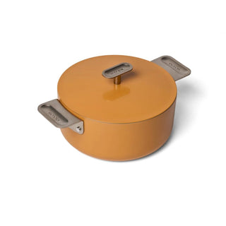 Moneta Casseruola con Coperchio Yellow Gold 151 PFAS PTFE PFOA NICHEL FREE 24 cm