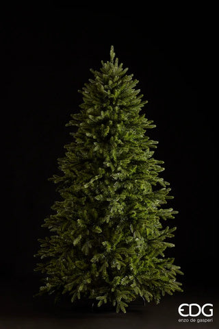 EDG Enzo de Gasperi Offerta Albero di Natale Pino Cristallo 210 cm Natural + Base Tronco + 500 Miniled + Borsa