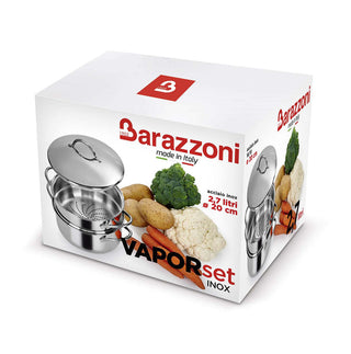 Barazzoni Edelstahl-Dampfgarer 20 cm