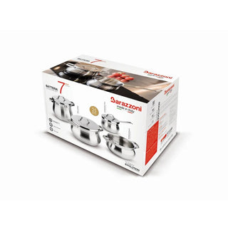Barazzoni Tummy Evolution 7-teiliges Edelstahl-Kochgeschirr-Set