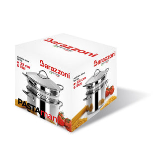 Barazzoni Pentola Cuocipasta in Acciaio inox 6 litri 22 cm