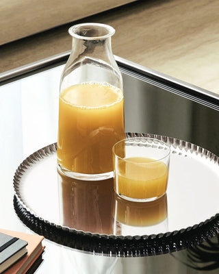 Alessi Pleats Tablett aus Edelstahl, D31 cm