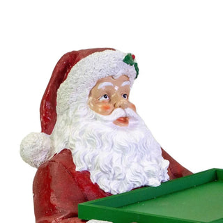 Fade Babbo Natale con Vassoio in Resina H53 cm
