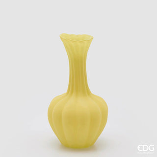 EDG Enzo De Gasperi Vaso Flow Sinuoso H31 cm Giallo
