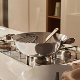 Alessi Wok con Coperchio EDO D34 cm