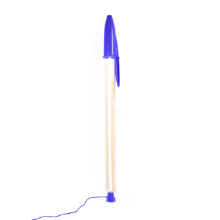 Seletti Lampada Bic Designer Mario Paroli 178 cm Blu