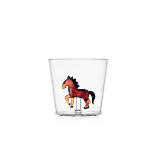 Ichendorf Milano Animal Farm Tumbler Cavallo 30cl in Vetro Borosilicato