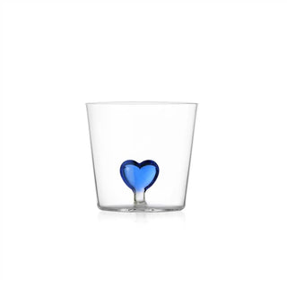 Ichendorf Milano Cuore Tumbler 30cl in Vetro Borosilicato Blu