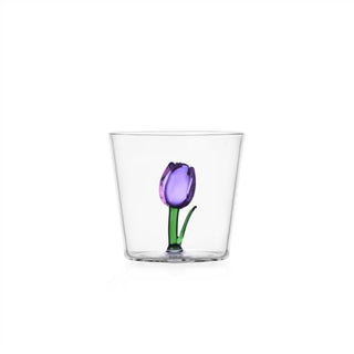 Ichendorf Milano Botanica Tumbler Tulipano Lilla 30cl in Vetro Borosilicato