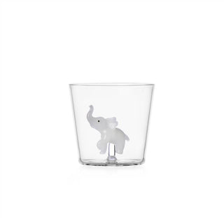 Ichendorf Milano Savannah Tumbler Elefante Bianco 30cl in Vetro Borosilicato