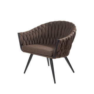 L'Oca Nera Poltrona Imbottita Top Care 73x64xh75 cm Marrone