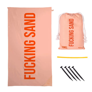Fisura Telo Mare Fucking Sand in Microfibra 180x100 cm con Picchetti