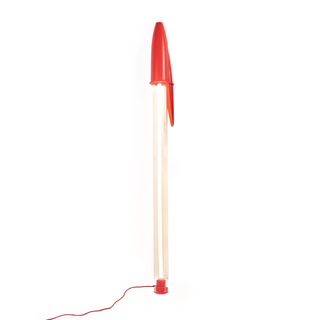 Seletti Lampada Bic Designer Mario Paroli 178 cm Rossa