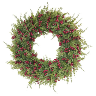 Andrea Bizzotto Kerstkrans Adelle Groen met Bessen D44 cm