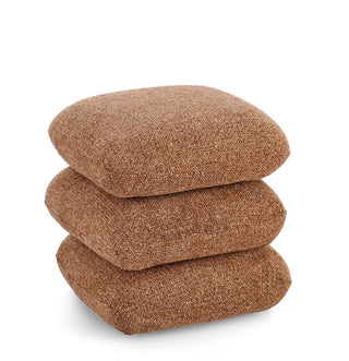 Andrea Bizzotto Pouf Antara Effetto Bouclè H45 cm Terracotta