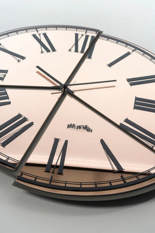 Arti e Mestieri Orologio Da Parete Kintsugi 66xh70 cm Beige e Ambra