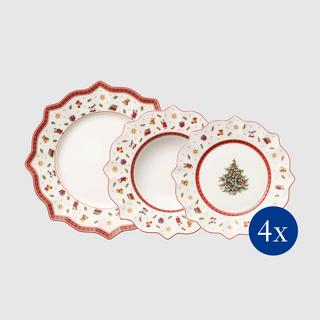 Villeroy &amp; Boch Toy's Delight 12-teiliges Weihnachts-Porzellan-Geschirrset