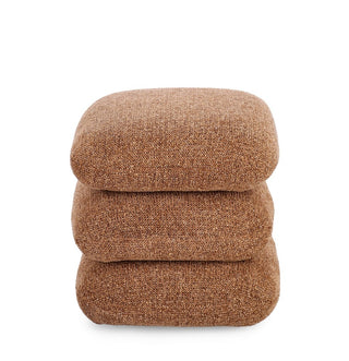 Andrea Bizzotto Pouf Antara Effetto Bouclè H45 cm Terracotta