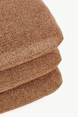 Andrea Bizzotto Pouf Antara Effetto Bouclè H45 cm Terracotta