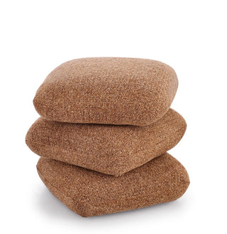 Andrea Bizzotto Pouf Antara Effetto Bouclè H45 cm Terracotta