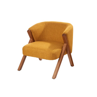 L'Oca Nera Poltroncina 68x72xh70 cm in Legno Massello Giallo