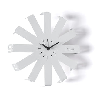 Arti e Mestieri Orologio Da Parete Lumor Bianco Marmo e Nero D37.5 cm