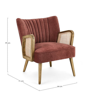 Andrea Bizzotto Poltrona Virna Mattone