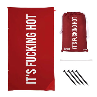 Fisura Telo Mare It's Fucking Hot in Microfibra 180x100 cm con Picchetti