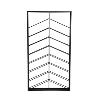 PTMD Collection Portabottiglie Zalig in Ferro Nero L120x65 cm