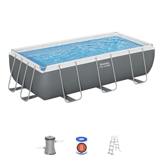 Bestway Piscina fuori terra rettangolare Power Steel da 404x201x100 cm