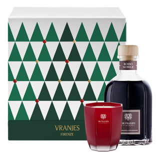 Dr Vranjes Gift Box Fragranza Rosso Nobile 250 ml con Candela 80g