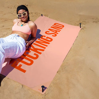 Fisura Telo Mare Fucking Sand in Microfibra 180x100 cm con Picchetti