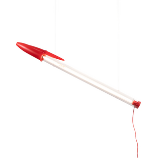 Seletti Lampada Bic Designer Mario Paroli 178 cm Rossa