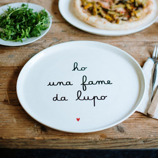Simple Day Piatto Ho Una Fame Da Lupo 31.5 cm