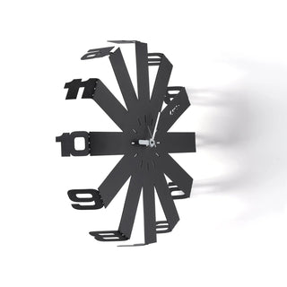 Arti e Mestieri Orologio Da Parete Lumor Nero e Bianco Marmo D37.5 cm