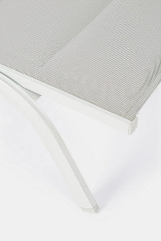 Andrea Bizzotto Cleopas Sun Lounger with Wheels L 192x61 cm White