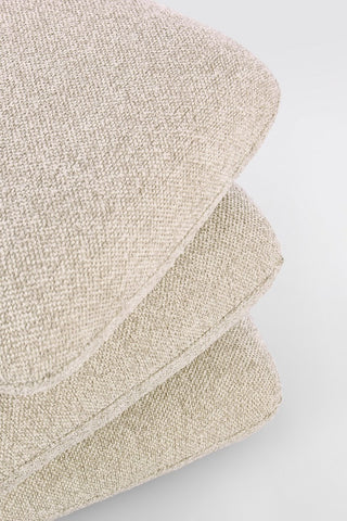 Andrea Bizzotto Pouf Antara Effetto Bouclè H45 cm Beige
