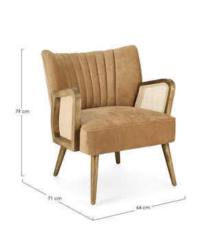 Andrea Bizzotto Poltrona Virna Mustard