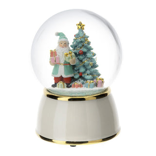 Hervit Creations Sfera Acqua Carillon Babbo Natale in Porcellana