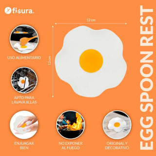 Fisura Poggia Mestolo Uovo in Silicone Alimentare